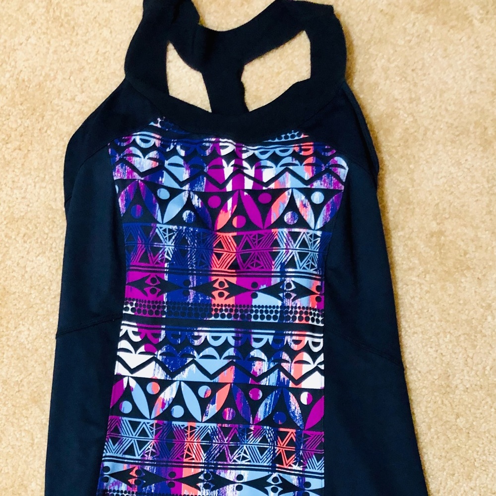 Title Nine Navy Geometric Dress (L)